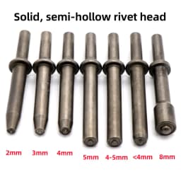 HIFESON 2/3/4/5/6/8MM Pneumatic Rivet Head Semi-Hollow Solid Rivet Head Pneumatic Hammer Traffic Advertising Sign Rivet Head