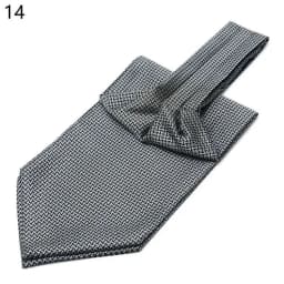 Men Vintage Polka Dot Wedding Formal Cravat Ascot Self British Style Gentleman Polyester Silk Paisley Neck Tie Suit Wedding