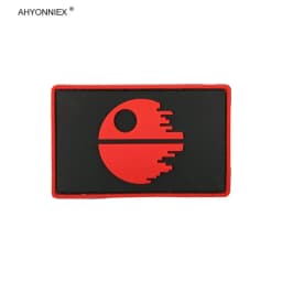 AHYONNIEX 1 PC Soft PVC Material Bird Armband Patch Hook And Loop 3D Badge Military Tactical Flag Stickers DIY