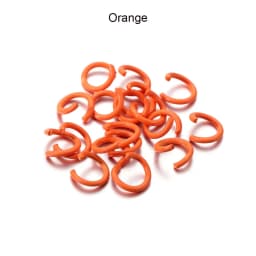 100Pcs/Lot 1.2x8mm Colorful Metal Jump Rings Split Ring Connector For DIY Jewelry Finding Making Accessories Wholesale Supplies