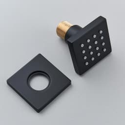 Chrome Black Brass Body Sprays Square Shower Spa Massage Body Jets Golden Concealed Shower Spray Head Faucet Accessory