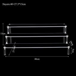 Widen10cm Acrylic Storage Jewellery Display Model Stud Makeup Figure Doll Stand Decoration Put Doll Hand Handle Trapezoidal