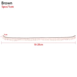 5Pcs 20cm 3 Colors Eye Lash DIY Kids Doll False Eyelashes Dolls Accessories Black Brown Tawny Children Toy Decoration