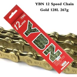 YBN Bicycle Chain Ultralight Black Gold Silver Half All Hollow 10 11 12 Speed Chain MTB Mountain Road Bike Chain for Shimano