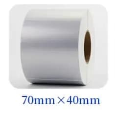 Silver Thermal Transfer Labels PET barcode adhesive sticker Waterproof Tear-proof oil-proof Thermal Transfer Ribbon Printer Stic