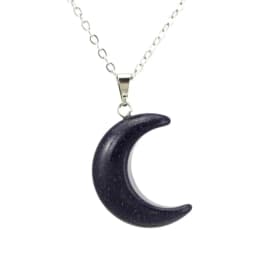 Natural Crystal Stone Crescent Moon Pendant Healing Crystals Quartz Reiki Labradorite Earrings Pendant Necklace For Women Girls