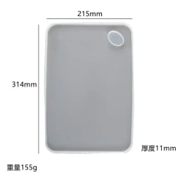 Silicone Round Tray Fruit Plate Mold Handcrafted Mirror Resin Mold Crystal Table Plate Decoration Silicone Mold For Resin