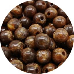 6 8 10 mm Imitation Stone Round Acrylic Beads Clouds Effect Garment Accessory