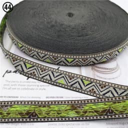 5 Yards 0.78 Inch 20MM Hundreds Styles Geometric Woven Jacquard Embroidered Ribbons DIY Apparel Wrapping Trim Sewing Accessories