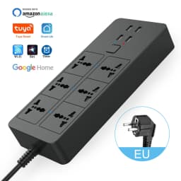 WIFI Smart Power Strip Universal with 5V3.1A Alexa Google Home Bluetooth Control Multi Plug 6AC 4USB Voice Control UK/EU/US/AU