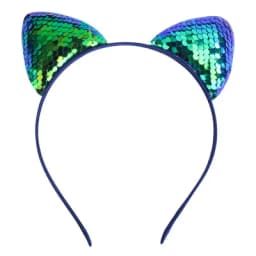 New children's cartoon sweet fish scale sequined cat ear jewelry headband