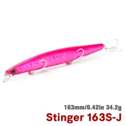 TSURINOYA 163S Ultra Long Casting Sinking Minnow Sea Fishing Lure STINGER 163mm 34.2g Seabass Tuna Saltwater Large Hard Baits