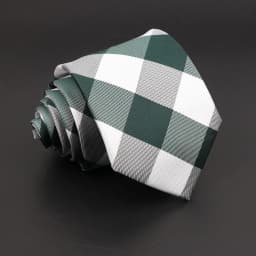 New Men's Classic Plaid Tie Luxury Stripe 8cm Jacquard Necktie All-Match Cravat For Business Wedding Party Daily Wear Accessory