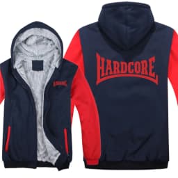 Hardcore Hoodies Men Cool Thicken Winter Hardcore Sweatshirt Pullover Mans Coat