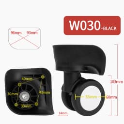 Luggage Wheel Replacement Wheels Suitcase Accessories Universal Casters Rolling Luggage Suitcase Wheeled Accessories Bags Caster