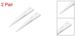 1/2/4Pair White/Black Straight Pointed Ceramic Tips Replaceable Heat Resistance Non-Conductive Heads for Ceramic Tweezers