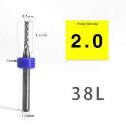 VACK 10Pcs/lot Endmill 0.5-3.175mm Corn Carbide Tungsten PCB Milling Cutter Set PCB Machine Router Bit Engraving End Mill Tools