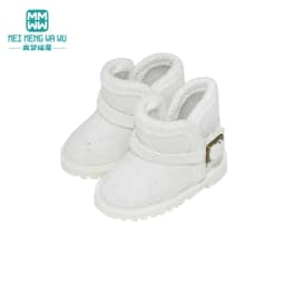 5.6cm Toys Doll Shoes for EXO 1/6 BJD YOSD Doll Accessories Fashion Snow Boots Khaki Black Pink