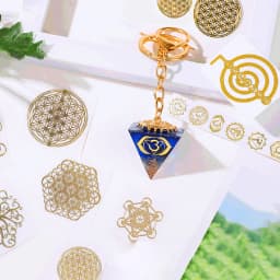 Mix 10pc New Tower Pattern Metal Copper Stickers Energy For DIY Resin Silicone Making Mould Craft Jewelry Tool Jewelry Making