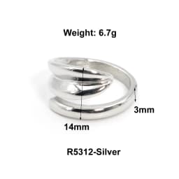New Design Stainless Steel Round Bead Rings for Women Wedding Jewelry Party Gift