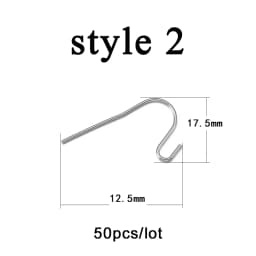 20-50pcs Gold Stainless Steel Hypoallergenic Earring Hooks Fish Earwire Earrings Clasps Earring Wires For Jewelry Maki