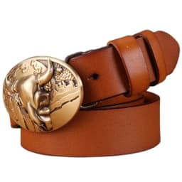 red 2020 solid brass buckle high quality camel belts for men leaf cow 3.8 cm wide strap girdle full grain 100% genuine leather