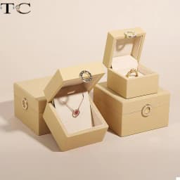 High-End Pu Leather Jewelry Storage Packaging Gift Box Proposal Ring Box Watch Bracelet Collection Box