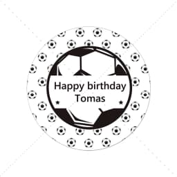Football Soccer Theme Party Decor Stickers Labels Customize Text Happy Birthday Personalized Stickers Soccer Party Decor