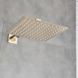 Rainfall Shower Head 8"/10"/12" Square Bathroom Ultrathin Rain Top Shower Head with Shower Arm Faucet Accessories Wall Mounted