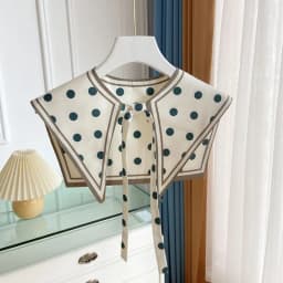 Printed Shawl Fake Collar Women Detachable Collars Big Lapel False Collar Shirt Thin Shawl Kragen Sahte Yaka Kraagje Nep Dames
