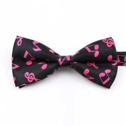 Men's Music Theme Bow Ties Polyester Parent-Child Bowtie Set Piano Stave Guitar Star Pattern Mens Party Prom Cravat Accessory