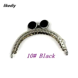 10 Pcs/Lot 8.5 CM Semicircle Silver Tone Lace Flat Bead Metal Purse Frame Kiss Clasp Bag Accessories