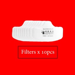Half Face Dust Mask Respirator Dust-Proof Work Safety Rubber Mask Cotton Filter For DIY House Clean Carpenter Builder Polishing