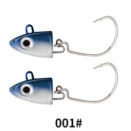 FTK Soft Black Minnow Head 5g 12g 25g Soft Lure Jig Bait Bass Pike Fishing Silicone Baits Crank Hook Jigging Bass Zander