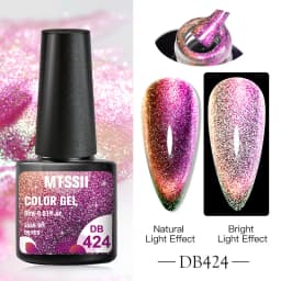 Mtssii Reflective Glitter Gel Nail Polish 6ML Galaxy Chameleon Cat Eye Gel Nail Art Magnetic Varnish Semi Permanent Base Top Gel