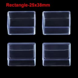 4Pcs/Set New Transparent Chair Leg Caps Round Bottom Furniture Feet Silicone Pads Non-Slip Covers Floor Protectors Accessories