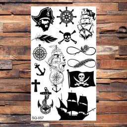 Black Scorpion Temporary Tattoos For Adults Men Realistic Dragon Wolf Tiger Thorns Fake Tattoo Sticker Hand Leg Tatoos Creative