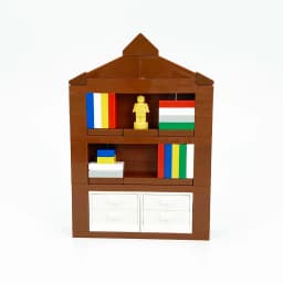 MOC Friend City Computer Desk Clock Building Blocks for Kids Toys Compatible Bookcase Assemble Bricks Creative Furniture DIY Toy