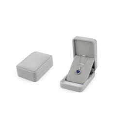 Bulk Sale Wedding Ring Storage Box Earring Studs Pendant Necklace Set Jewelry Gift Box Packaging Organizer Case Grey Velvet Kit