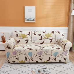 string printed sofa chair slipcovers armchair decoration elastic spandex for living room sofa cover stretch floral printed