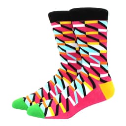 Male Tide Brand men cotton Socks Gradient Color summer Style long wedding sock Men's High Funny Happy Business Socks man sox