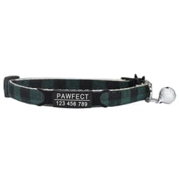 Plaid Cat Collar Personalized ID Small Dog Collars Safety Buckle Free Engraving Adjustable with Bell for Puppy Kittens Necklace