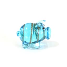 Different Styles Murano Glass Pig Mini Figurines Cute Tiny Animal Craft Ornaments Home Table Fairy Garden Room Kawaii Decoration