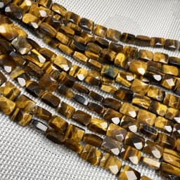 Natural Stone Crystal Agate Beaded Rectangle Faceted Turquoises Scattered Beads for Jewelry Making DIY Necklace Bracelet Gift