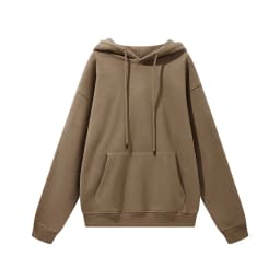 ZODF New Winter Men Basic Thick Fleece 345gsm Hoodies Casual Loose Hip Hop Unisex Hooded Sweatshirt Pullovers Tracksuits HY0010