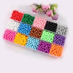 NEW DIY Water Spray Beads 24 Colors Refill Beads Puzzle Crystal Set Ball Games 3D Handmade Magic Toys for Children Manualidades