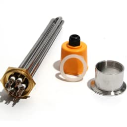 LUJINXUN DN40 47mm BSP Thread Heater Element 220V/380V for Water Tank 3KW/4.5KW/6KW/9KW/12KW TEN 201SS Tube Copper Thread 1pc