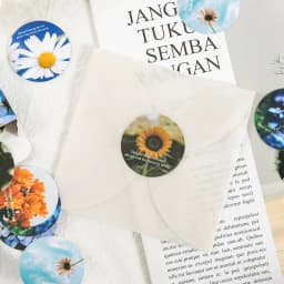 45 pcs/box Flower collection Decorative Stationery Planner mini Round Stickers Scrapbooking DIY Diary Album Stick Lable