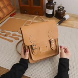 Retro Handmade Backpack Messenger Bag Hand Stitching Sew DIY Material Customized Cambridge Woven Bag Large Capacity
