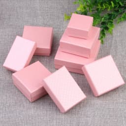 Fashion Simple White Square Jewelry Packaging Box for Engagement Ring Earring Necklace Bracelet Display Valentine's Day Gift Box
